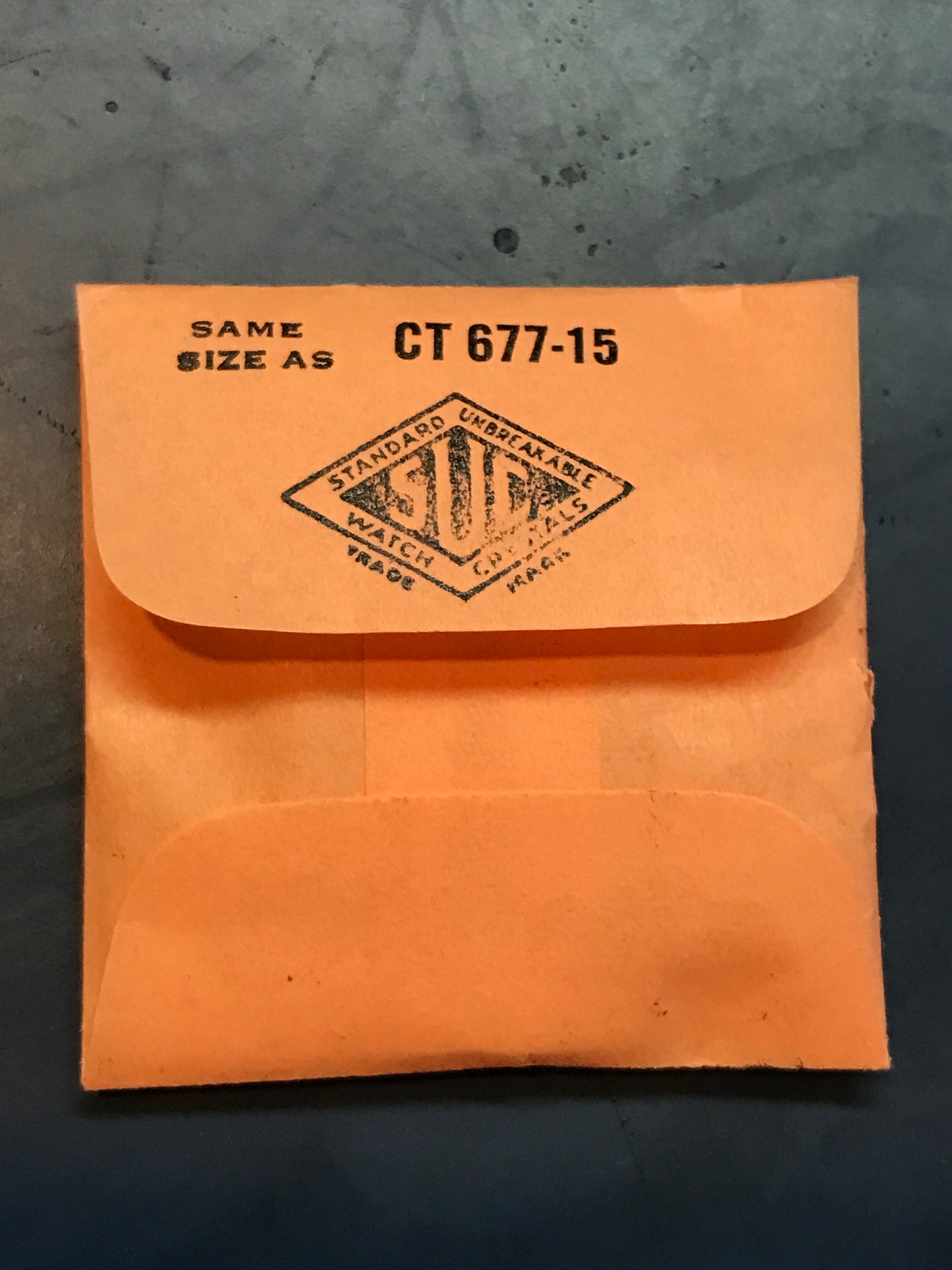 SUC Rocket Crystal RU 469 for WALTHAM - 21.4 x 21.4mm - New
