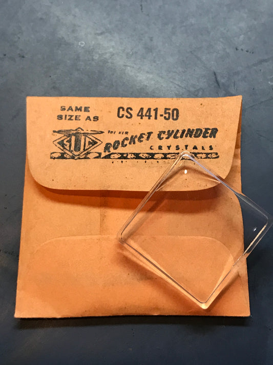 SUC Rocket Crystal RA 187T for BENRUS Richards - 21.8 x 21.8mm - New