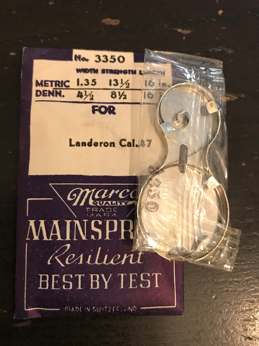 Marco Mainspring No. 3350 for Landeron Caliber 47 Chronograph - Steel