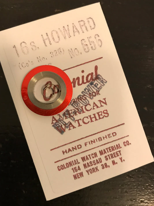 Colonial Mainspring #656 for Howard 16s Factory No. 328 - Alloy