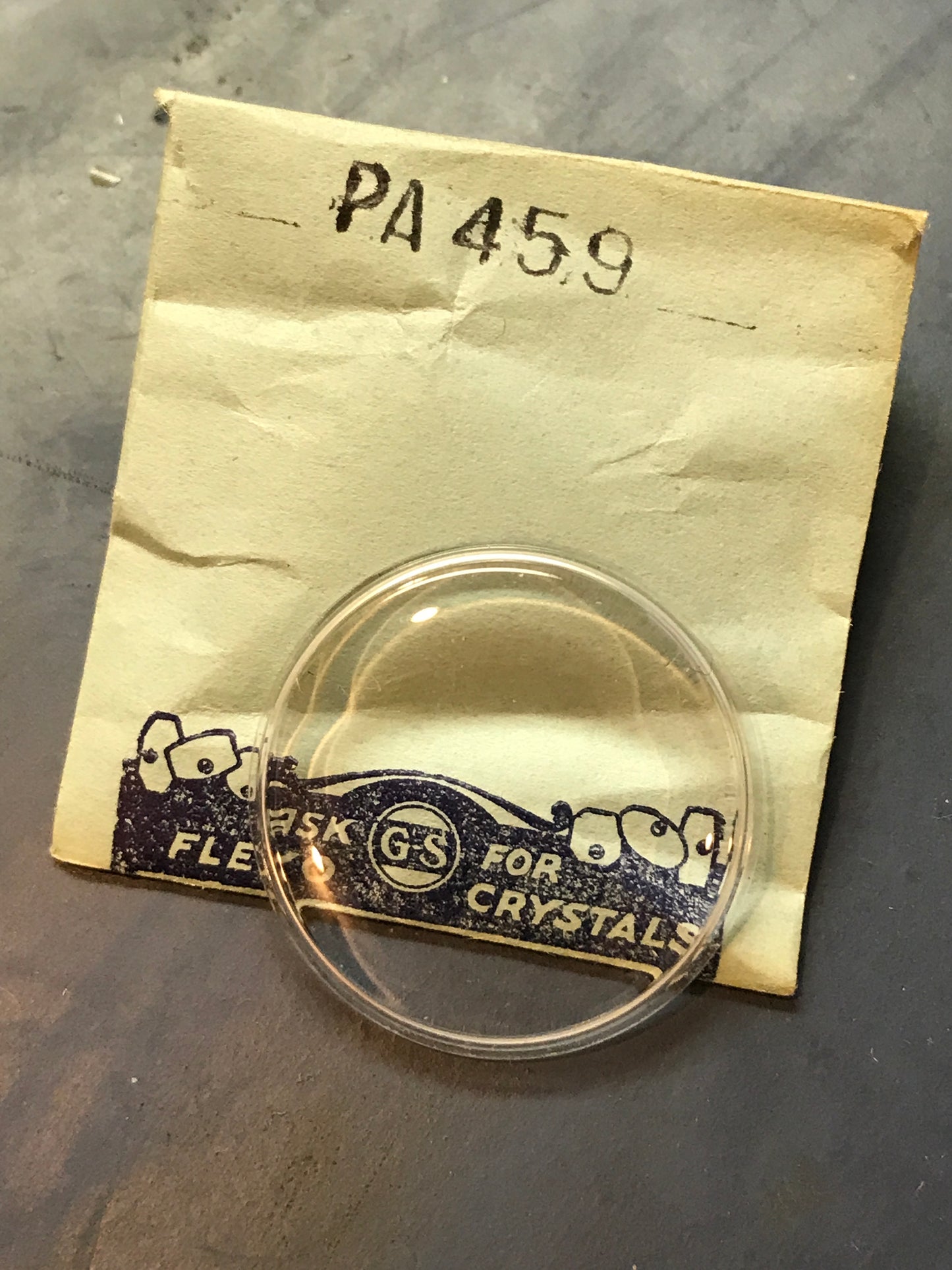 GS PA459 Watch Crystal 29.0mm OD, 28.0 ID for Benrus - New