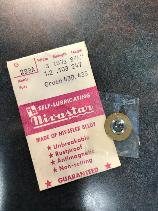 HR Nivastar Mainspring G299A for Gruen caliber 430, 435 - Alloy