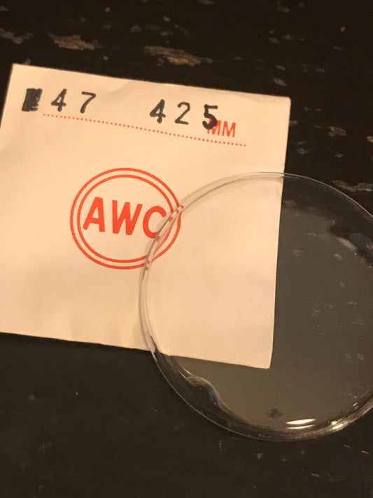 AWC 47 Pocket Watch Crystal 42.5mm - New