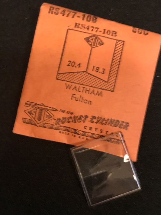 SUC Rocket Faceted Crystal RS 477-10B for WALTHAM Fulton - 20.4 x 18.3mm - New