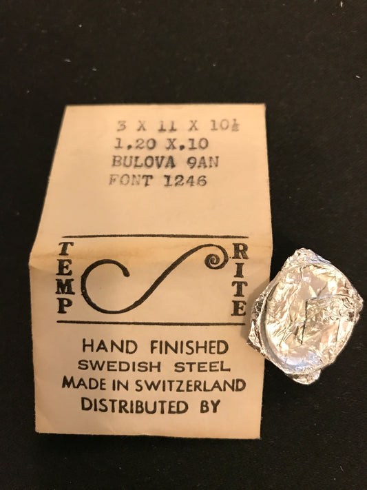 TEMP-RITE Mainspring for Bulova caliber 9AN & Font 1246 - Steel