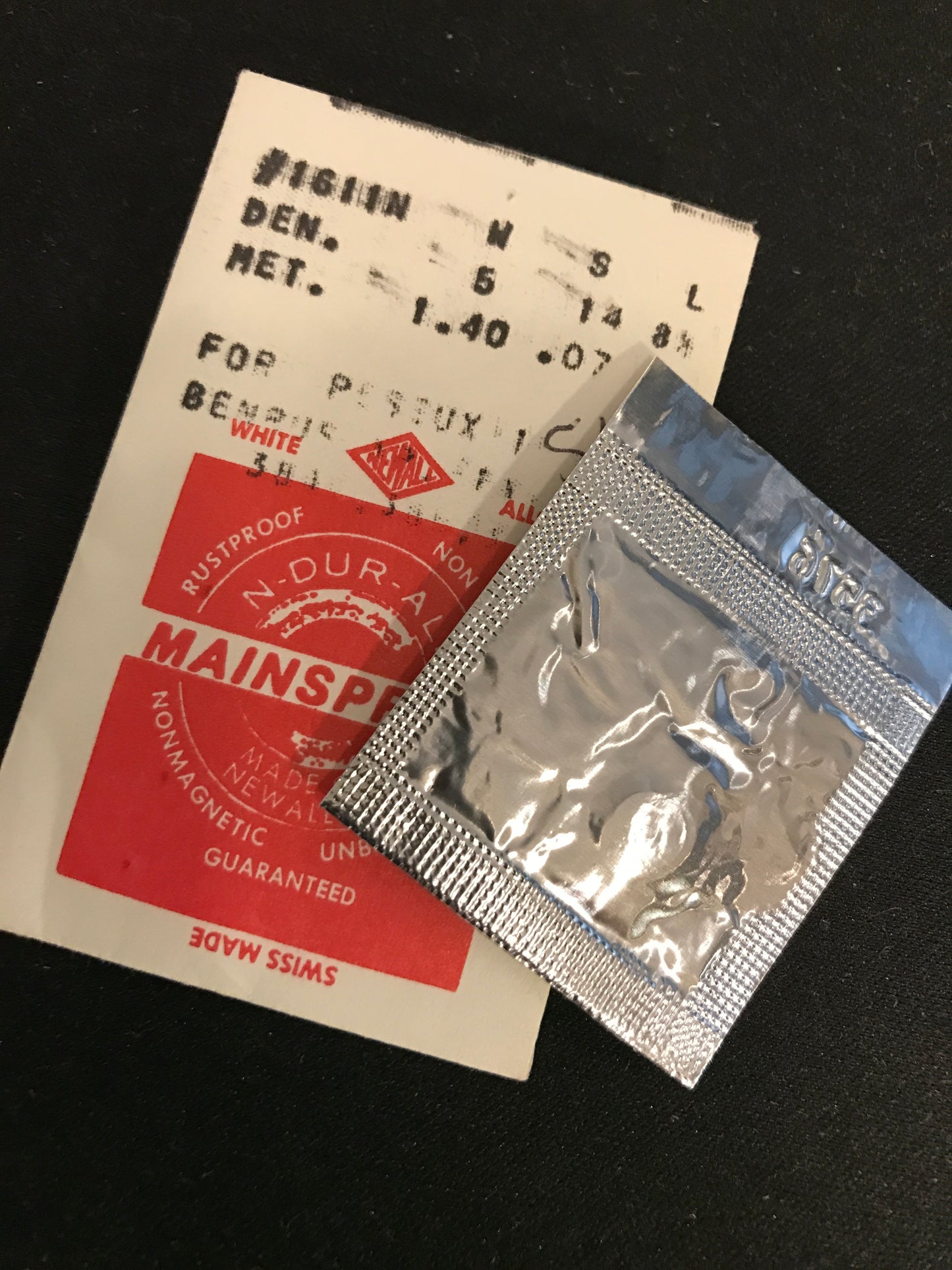 Newall Mainspring #1611N for Cyma Tav 384, 385 & Benrus AP - Alloy