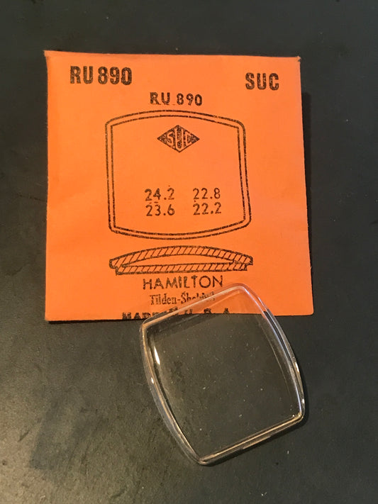 SUC Rocket Crystal RU 890 for HAMILTON Tindel - Sheldon - 23.6 x 22.2mm - New