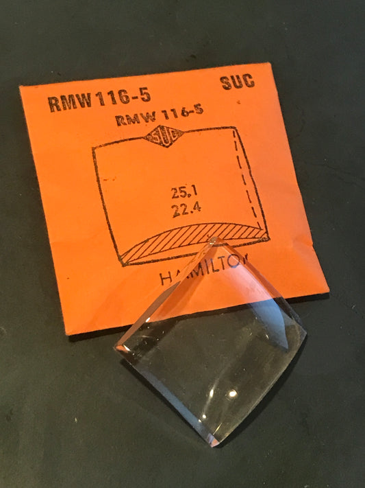 SUC Rocket Crystal RMW 116-5 for HAMILTON - 25.1 x 22.4mm - New