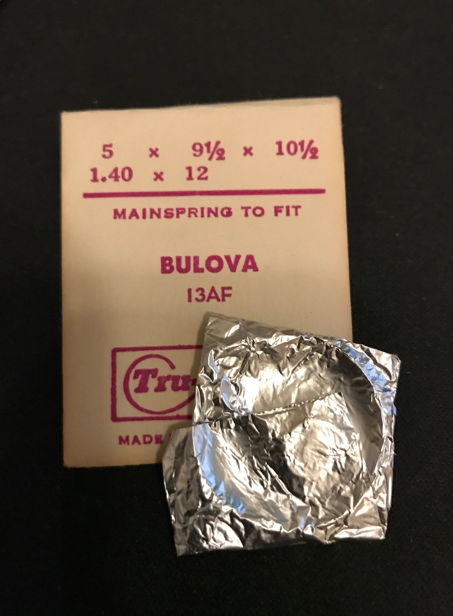 Tru-Time Mainspring for Bulova caliber 13AF - Steel