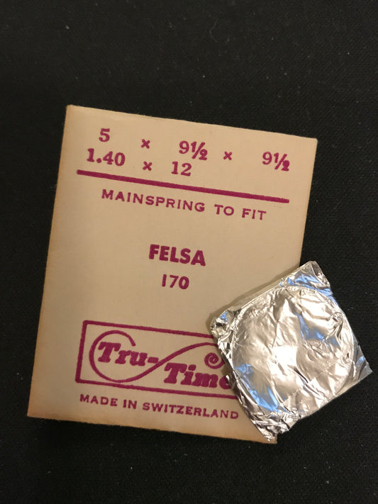 Tru-Time Mainspring for Felsa calibers 170 - Steel