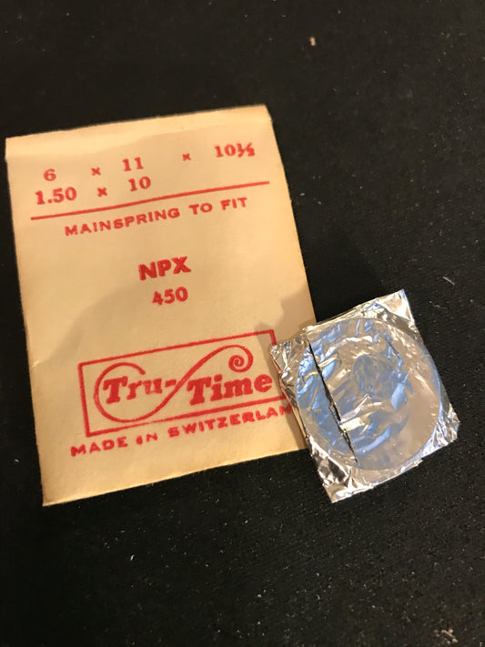 Tru-Time Mainspring for NPX caliber 450 - Steel