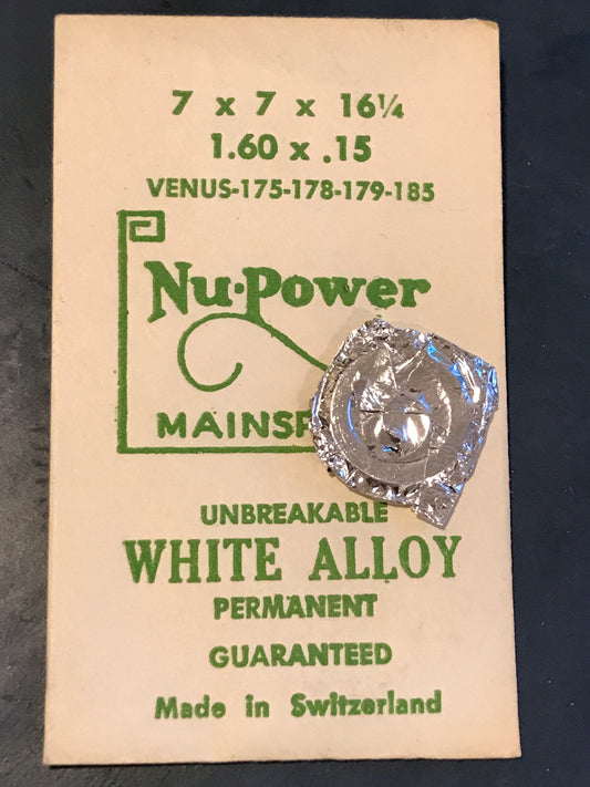 NuPower Mainspring for Venus 175, 178, 179, 185 Chronograph - Alloy