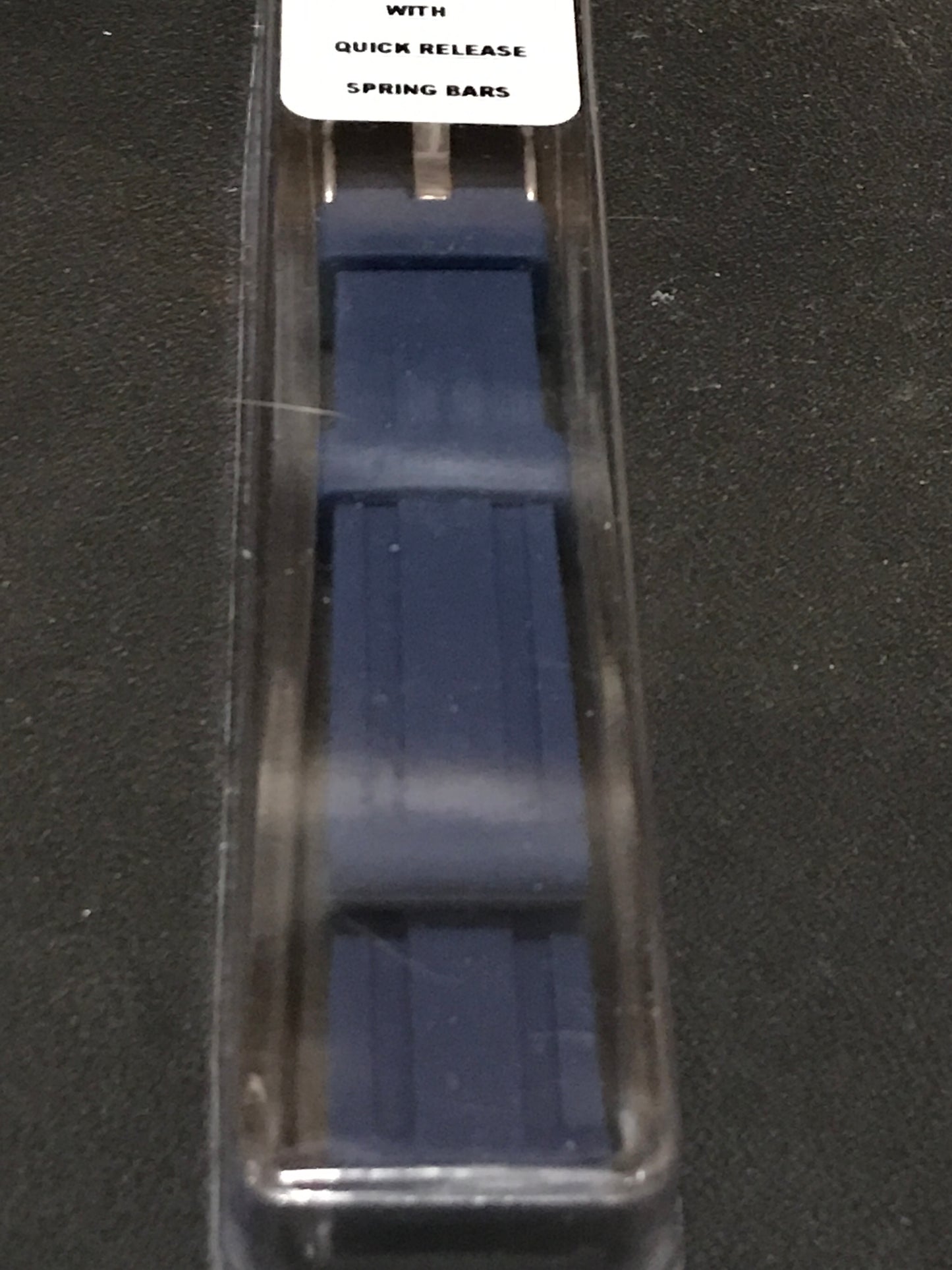 Alpine 18mm Blue Silicone Rubber Sport Watch Band