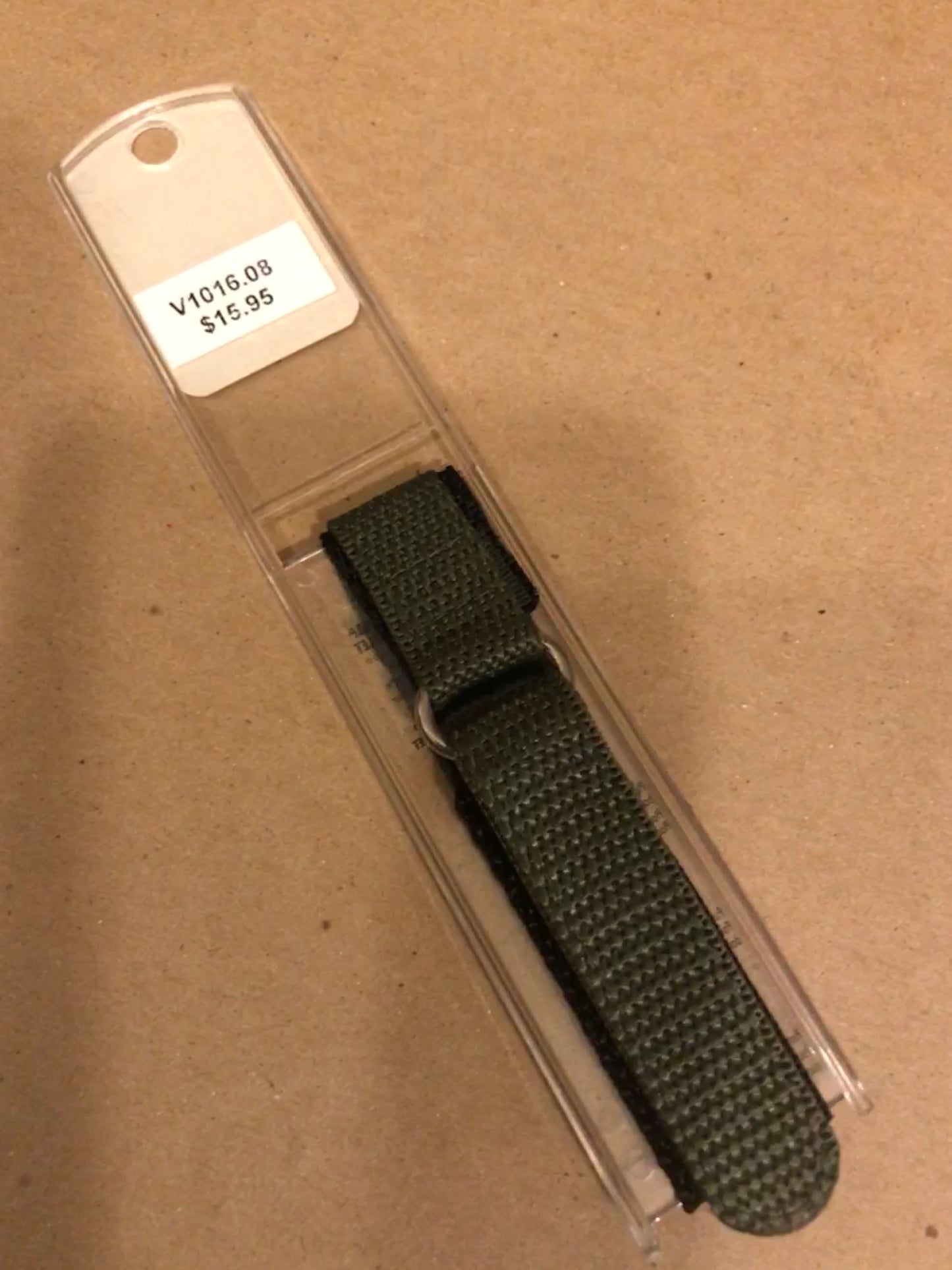 Alpine 16mm Black & Olive Green Sports Watch Band
