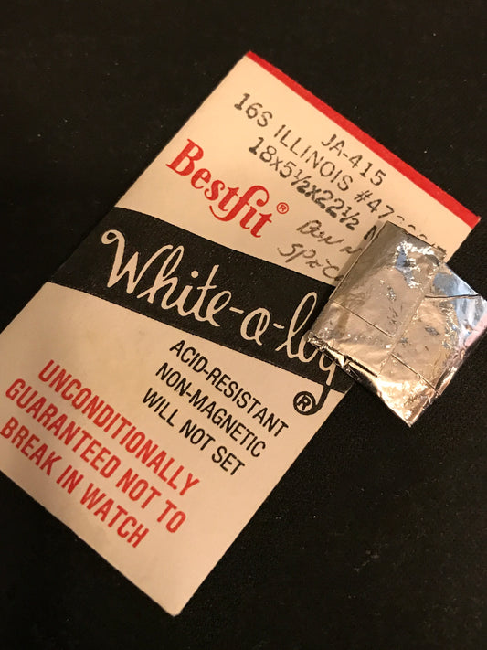 BESTFIT Mainspring JA415 for Illinois 16s RR Watches No. 47326 / 47327 - Alloy