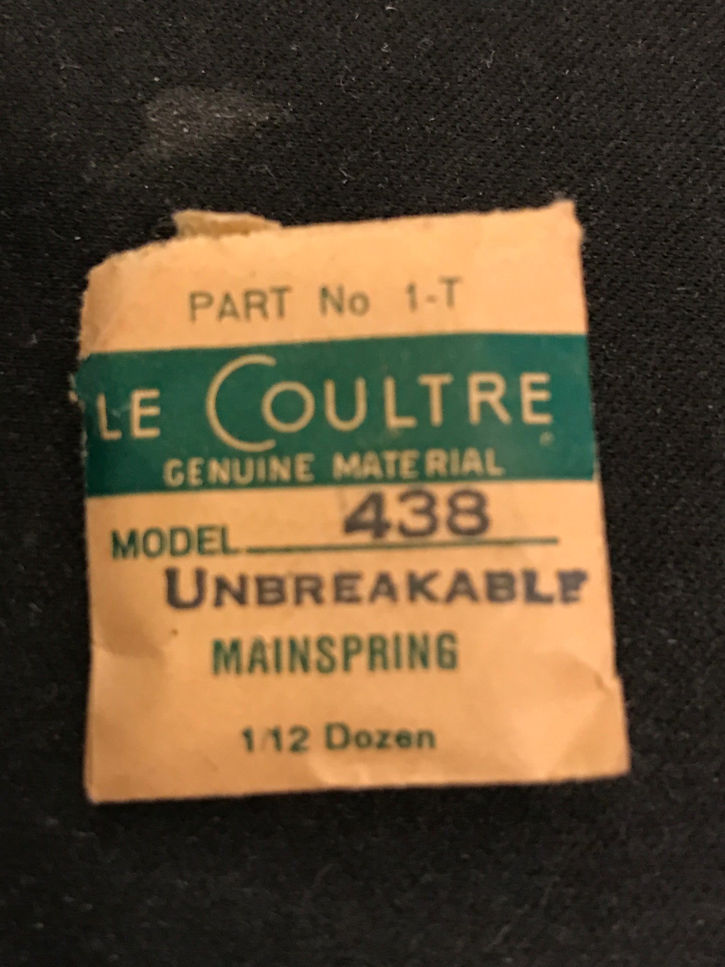 LeCoultre Factory mainspring for caliber 438 - Alloy