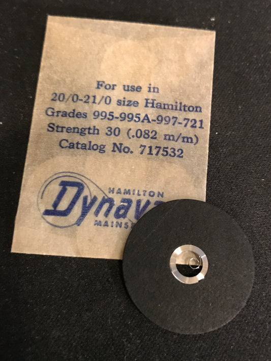 Hamilton Factory Dynavar Mainspring for 20/0 & 21/0s Hamilton No. 717532 - Alloy