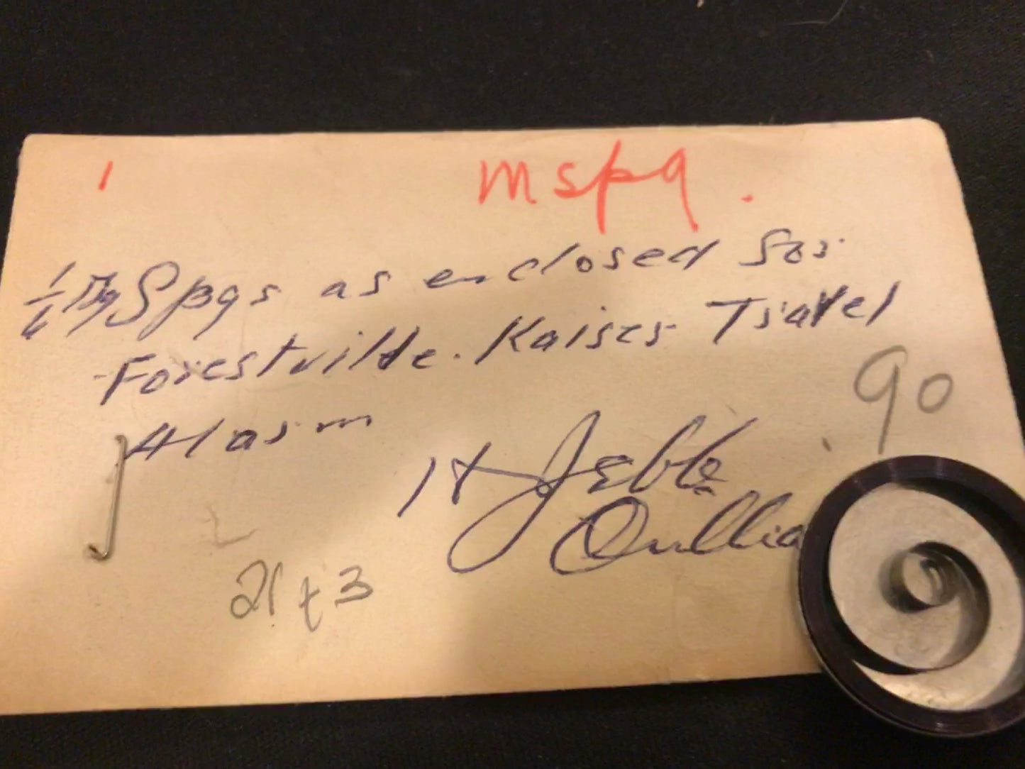 Steel Mainspring for Forestville Travel Alarm Clock