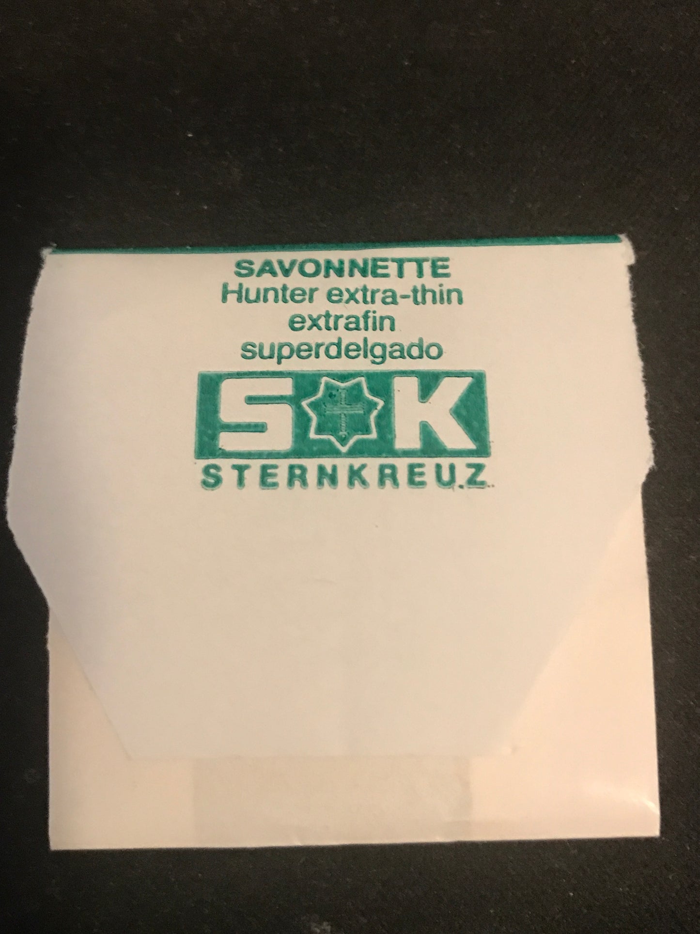 Sternkreuz 35½ Savonnette 35.2mm Acrylic Hunting Case Pocket Watch Crystal - New