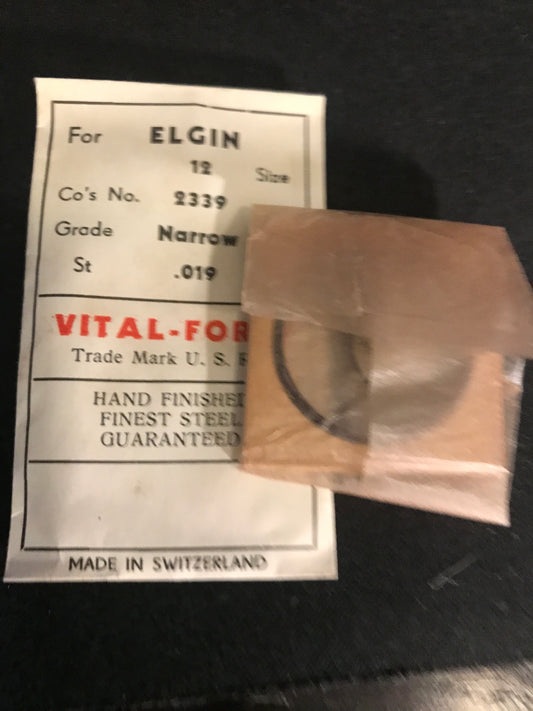Vital-Force Mainspring for 12s Elgin No. 2339 - Steel