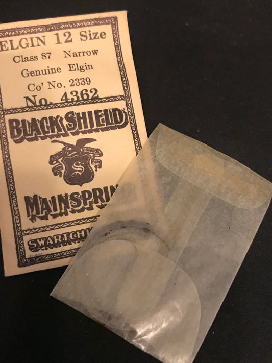 Swartchild Mainspring #4362 for 12s Elgin No. 2339 - Steel