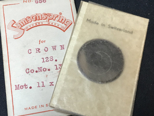 Samsonspring Mainspring No. 656 for Crown 12s No. 1322 - Steel