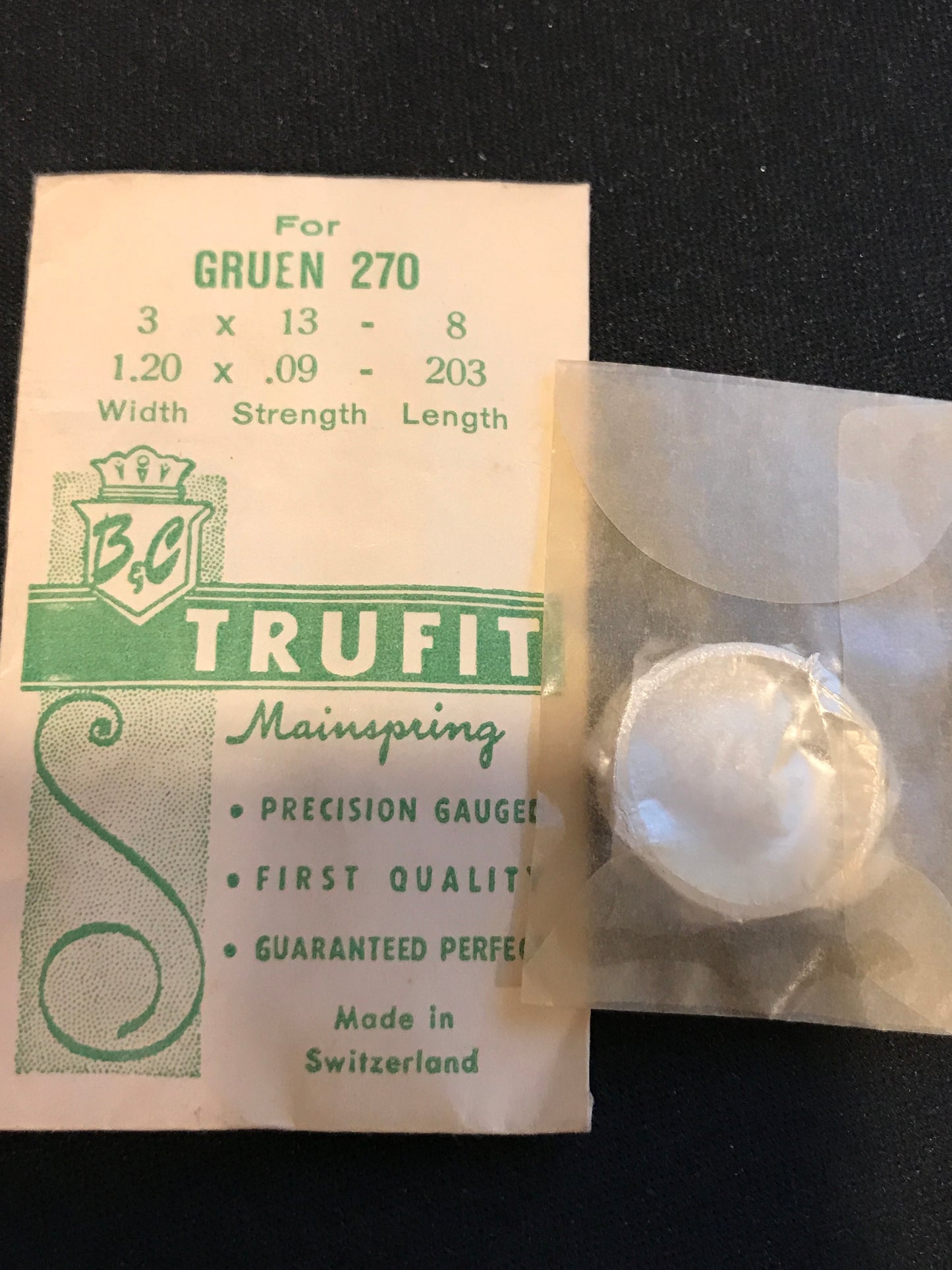 TRUFIT Mainspring for Gruen caliber 270 - Steel