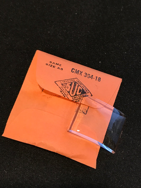 SUC Rocket Crystal RMS 163-7 for ELGIN - 23.7 x 18.7mm - New