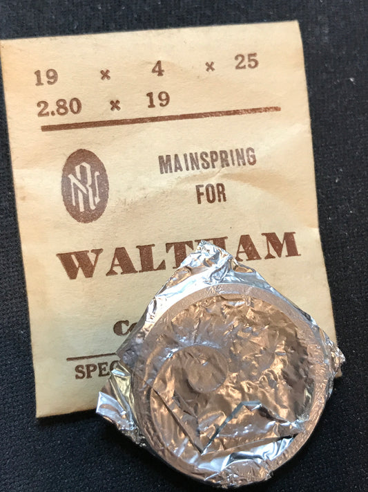RN Mainspring for Waltham 16s #2218- Steel