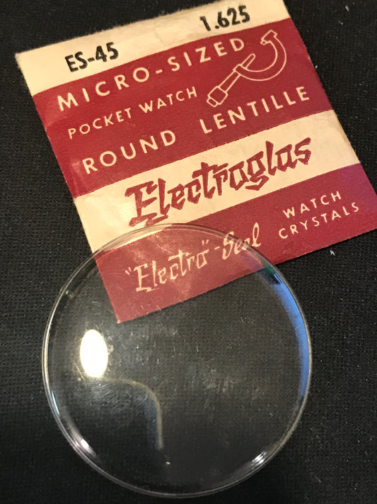 Electro-Seal ES-45 Pocket Watch Crystal 41.3mm (1.625“) - New