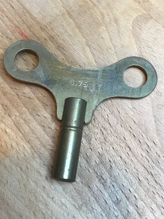 Brass Single End Clock Key #10 (4.75mm)