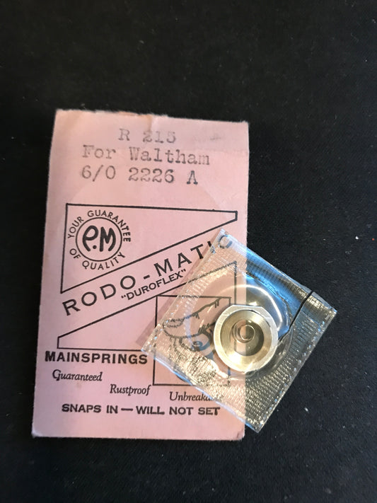 PM Merelloy Mainspring M215 for Waltham 6/0s movements No. 2226 / 2276 - Alloy