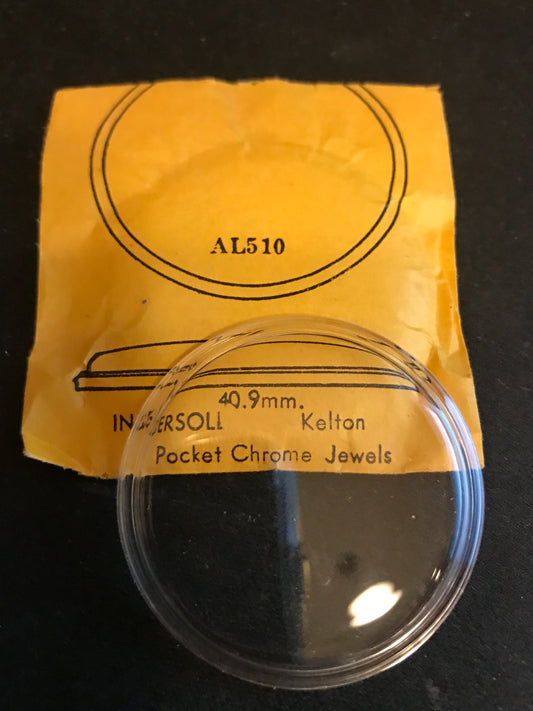 SUC Round Pocket Watch Crystal AL 510 for Ingersoll Kelton - New