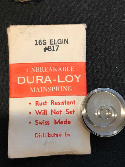 Geneva Watch Material DURA-LOY Mainspring for Elgin No. 817 - Alloy