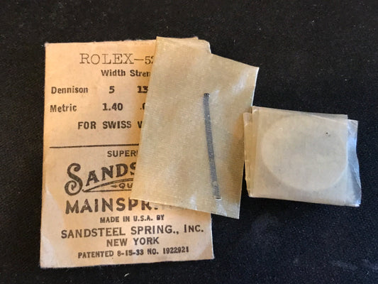 Sandsteel Mainspring #5259 for Rolex 9¾ N.A. Automatic w/ brake - Steel