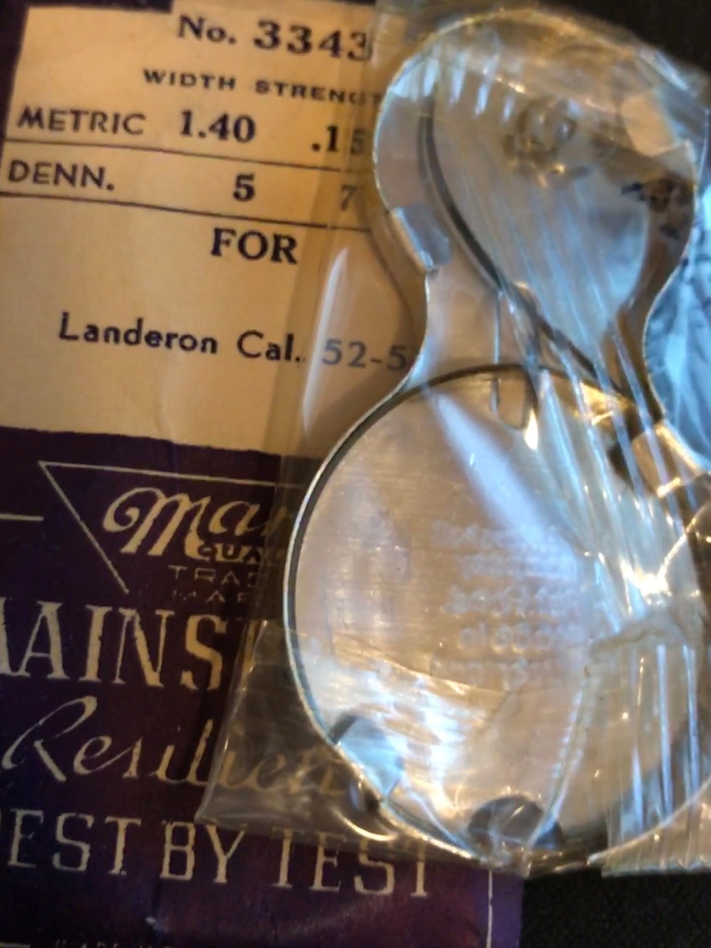 Marco Mainspring No. 3343 for Landeron Caliber 52, 53 Chronograph - Steel