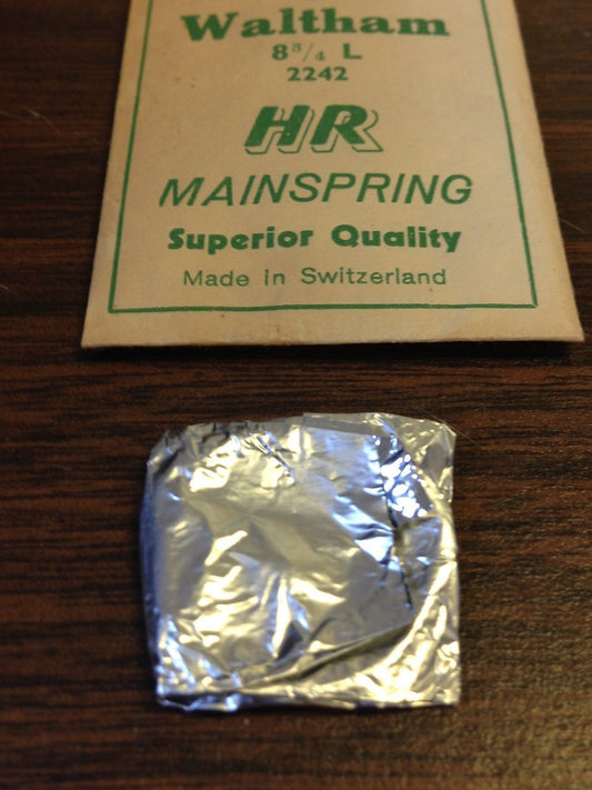 HR Mainspring A754 - Waltham 8¾ Ligne 2242 - Steel