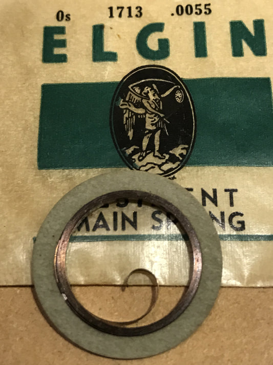Elgin Factory Mainspring for 0s No. 1713 - Steel