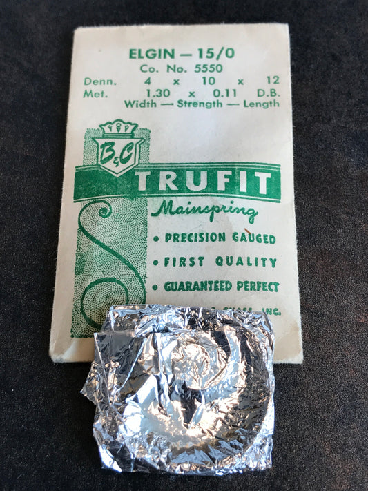 Trufit Mainspring - Elgin 5550 for 15/0s movements - Steel