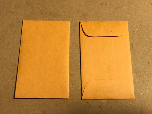 24 Gummed Kraft #00 Coin Envelopes 1.6875" x 2.75" for Jewelry & Watch Repair