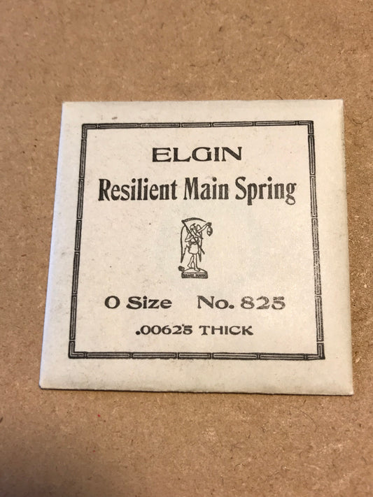 Elgin Factory Mainspring for 0s No. 825 - Steel
