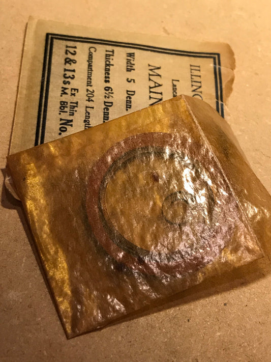 Illinois Factory Mainspring #47336 for 12s & 13s Models - Steel
