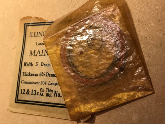 Illinois Factory Mainspring #47336 for 12s & 13s Models - Steel