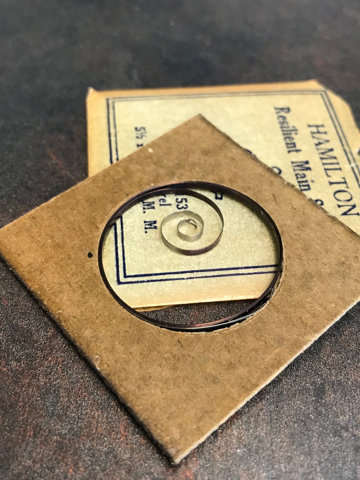 Hamilton Factory Mainspring No. 1535 for 0s - Steel