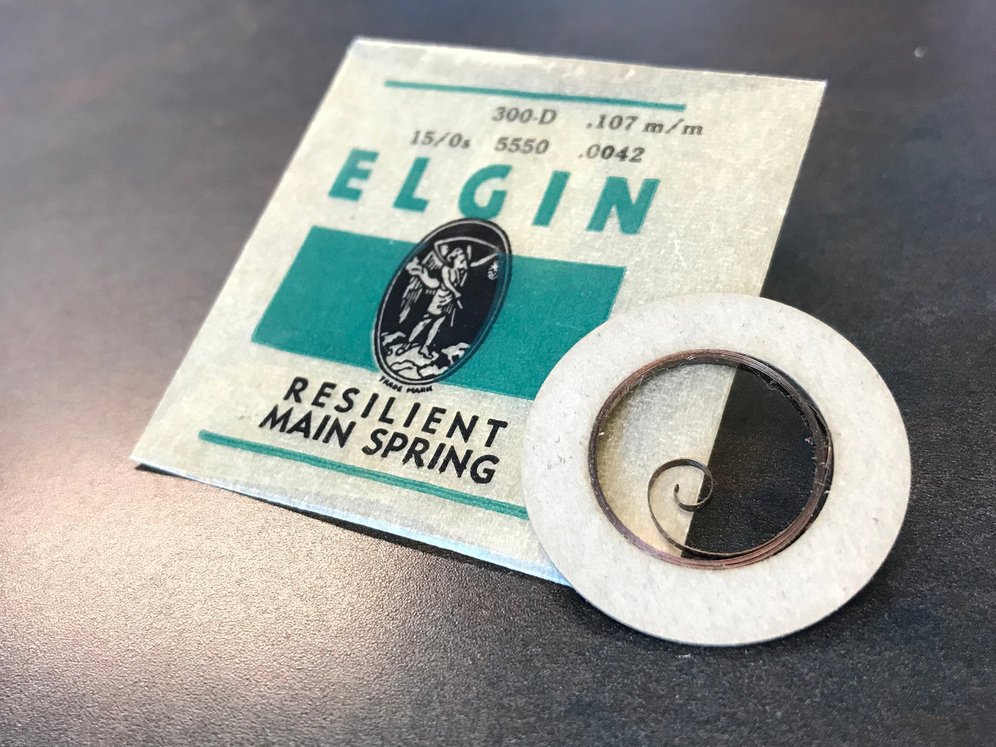 Elgin Factory Mainspring for 15/0s No. 5550 - Steel
