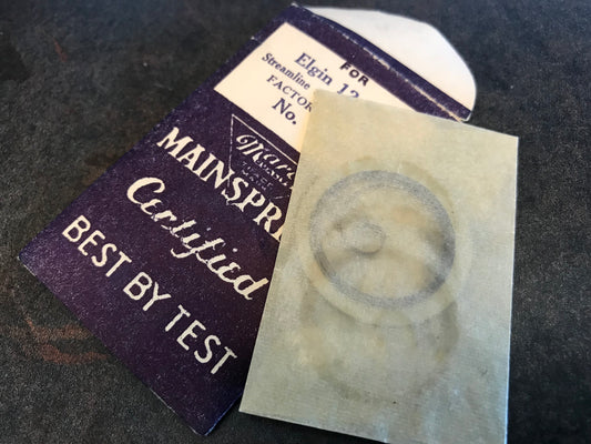 Marco Mainspring #133 for 12s Elgin Factory No. 2874 - Steel