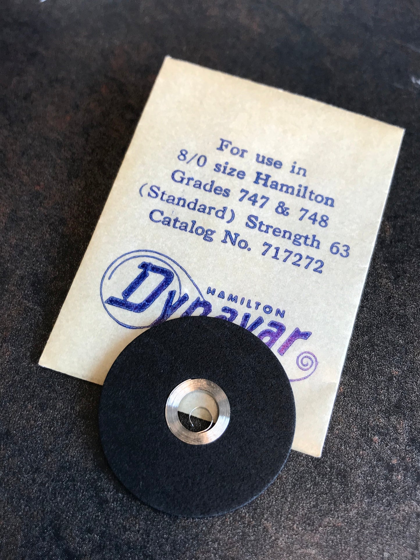 Hamilton Factory Dynavar Mainspring for 8/0s Hamilton No. 717272 - Alloy