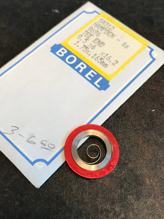 BOREL Mainspring SA312 for 6s Hampden #8696- Alloy