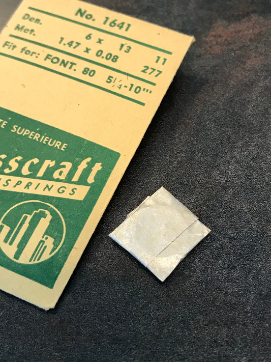 Swisscraft Mainspring No. 1641 for Font caliber 80 movements - Steel