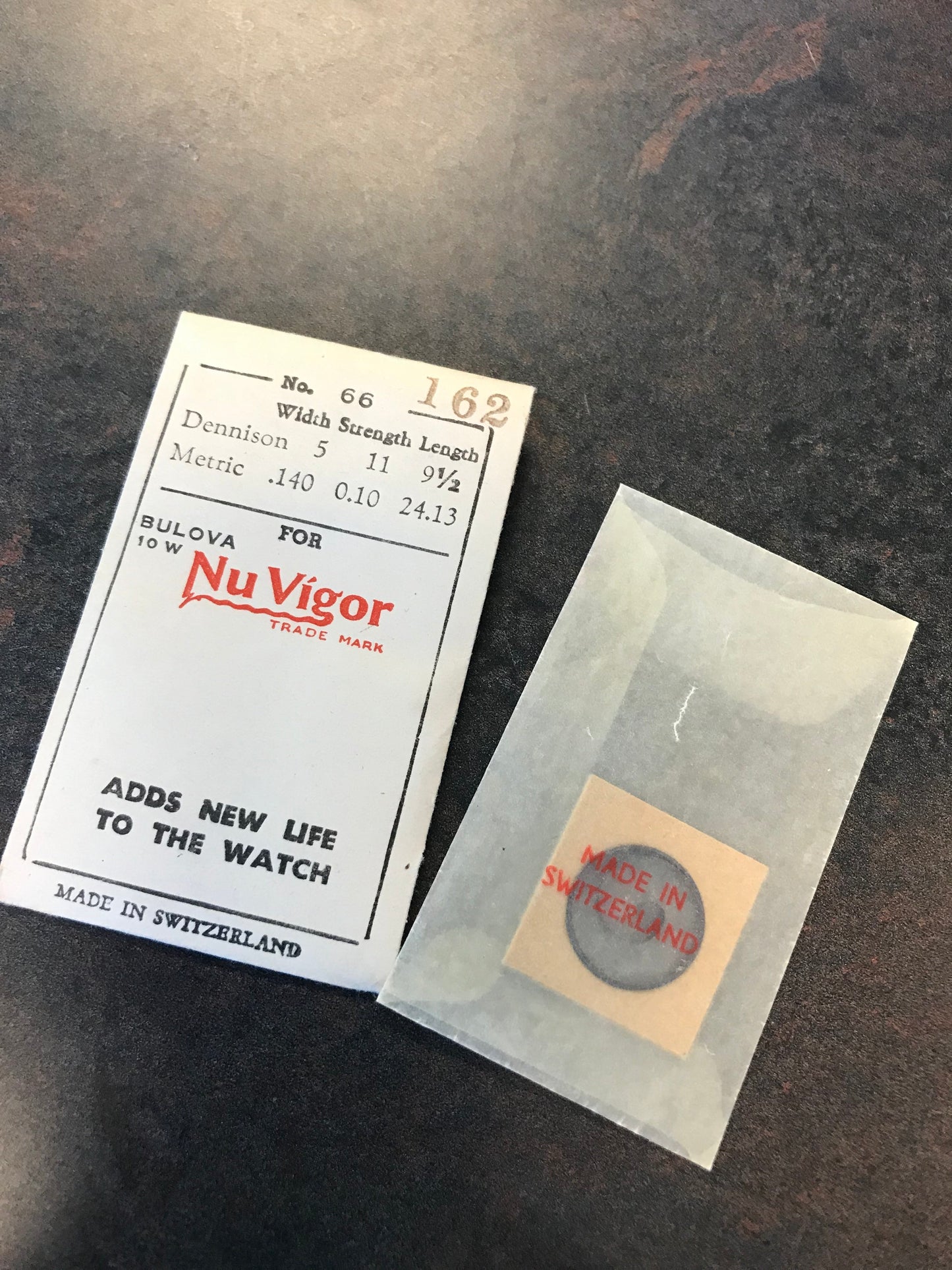 NuVigor Mainspring No. 66 for Bulova caliber 10W - Steel